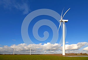 Wind farm in countryside