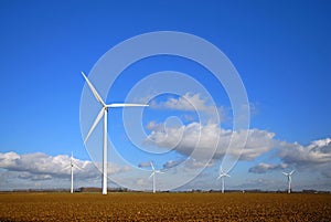 Wind farm in countryside