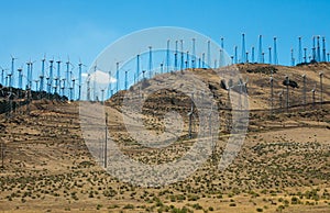 Wind farm in the desert