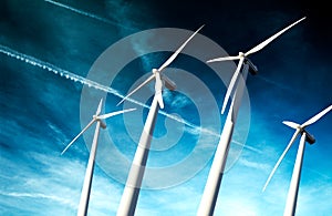 Windmills , Industrial Eolic installation