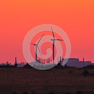 Wind farm in Luhansk Region