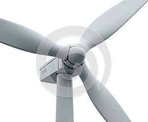 Wind Farm Propeller Isolated on White