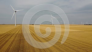 Wind farm in rural area