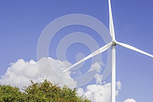 Wind farm in Val D`Agri hills, Basilicata