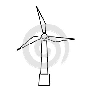 Wind generator icon. Simple vector illustration.