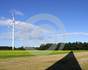 Wind generator and shadow