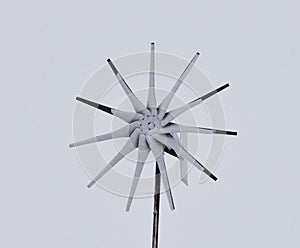 Wind generator in snow