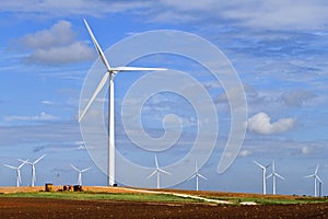 Wind generator on Texas farm land