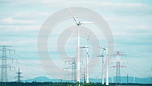 Wind generators and electric power pylons