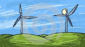 wind generators, electricity, eco-friendly fuel