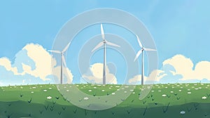 wind generators, electricity, eco-friendly fuel