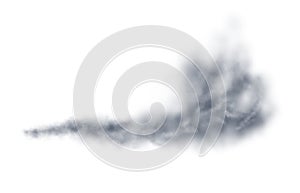 Wind gust on white background, illustration. Weather conditions