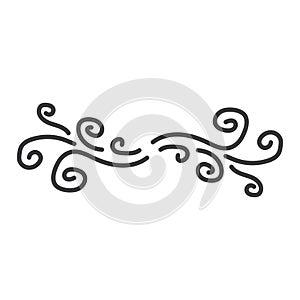 Wind logo vector template illustration