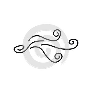 Wind logo vector template illustration