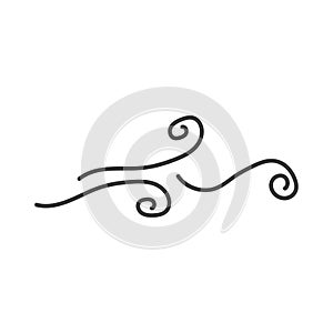 Wind logo vector template illustration