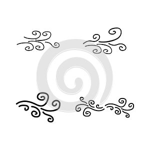 Wind logo vector template illustration