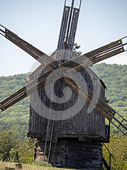 Wind mill at Celic Dere Monastery, Romania