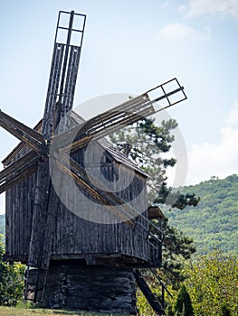 Wind mill at Celic Dere Monastery, Romania