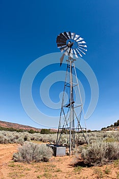 Wind Mill on the Desert