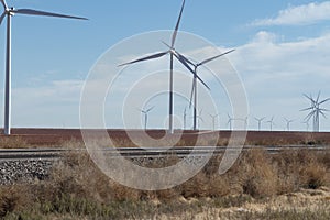 Wind Mill farms in Texas Panhandle