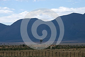 Wind mill seen on Moralana Scenic Drive, Flinders` Ranges, SA, Australia