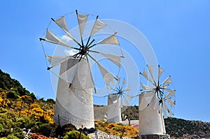 Wind mills in Crete