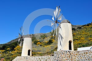 Wind mills in Crete