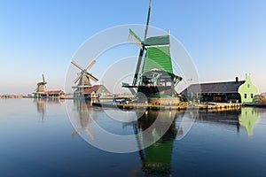 The wind mills in Zaan Schans photo