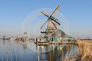 The wind mills in Zaanse Schans photo