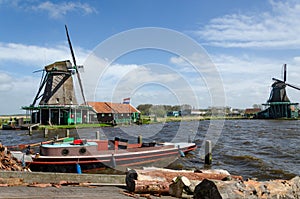 Wind mills in Zaanse Schans, Travel Destination