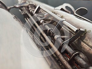 Wind musical instrument photographed - close-up