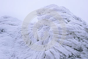 Wind painted Snow Texture Pattern on stone Background.