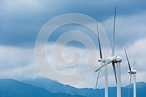 Wind power generation closeup