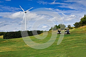 Wind power and golf