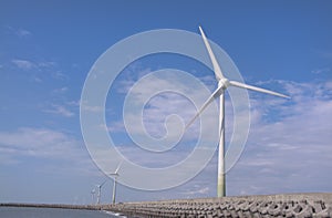 Wind power group at the Shore