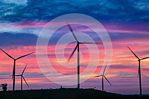 Wind power mills ,thailand