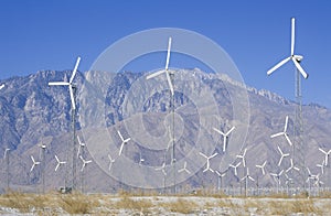 Wind power at Palm Springs, CA