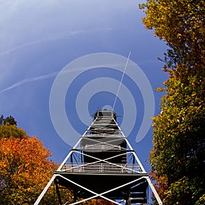 Wind power plant in black forest