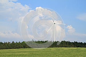 Wind power plant in Dukovany photo