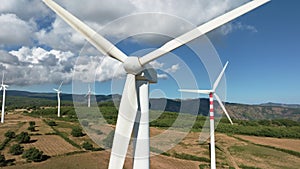 Wind power plant electric generator production in Italy