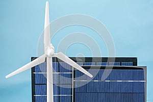 Wind power and solar panel