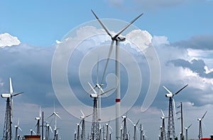 Wind-powered generators photo