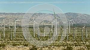 Wind powered generators near Palm Springs, CA