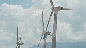 Wind Powered Turbines / Windmills - Time Lapse - Clip 2
