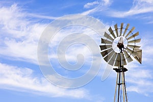 Wind powered water pump