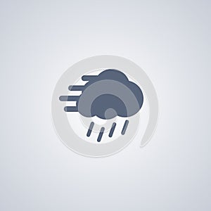 Wind , Rain , vector best flat icon