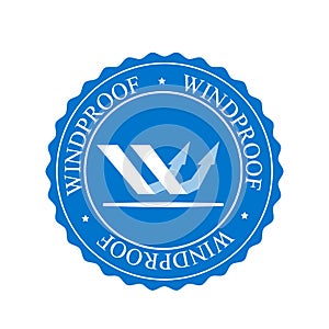 Wind resistant icon - vector illustration. Circle shape