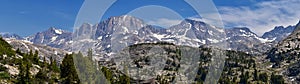 Wind River Range, Rocky Mountains, Wyoming, views from backpacking hiking trail to Titcomb Basin from Elkhart Park Trailhead going