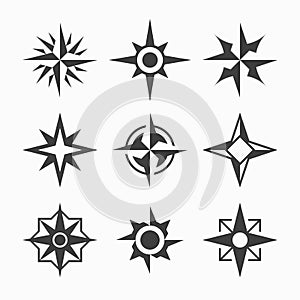 Wind rose icons