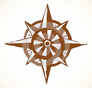 Wind rose. Vector drawing icon